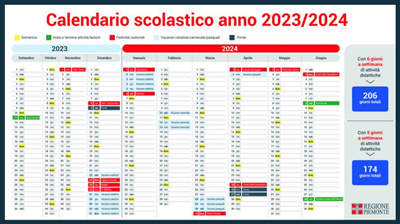 Nuovo Calendario Scolastico 2023/2024
