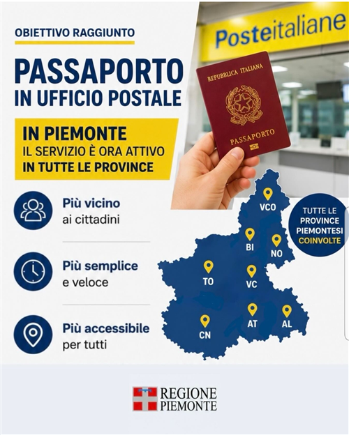 Passaporto in ufficio postale